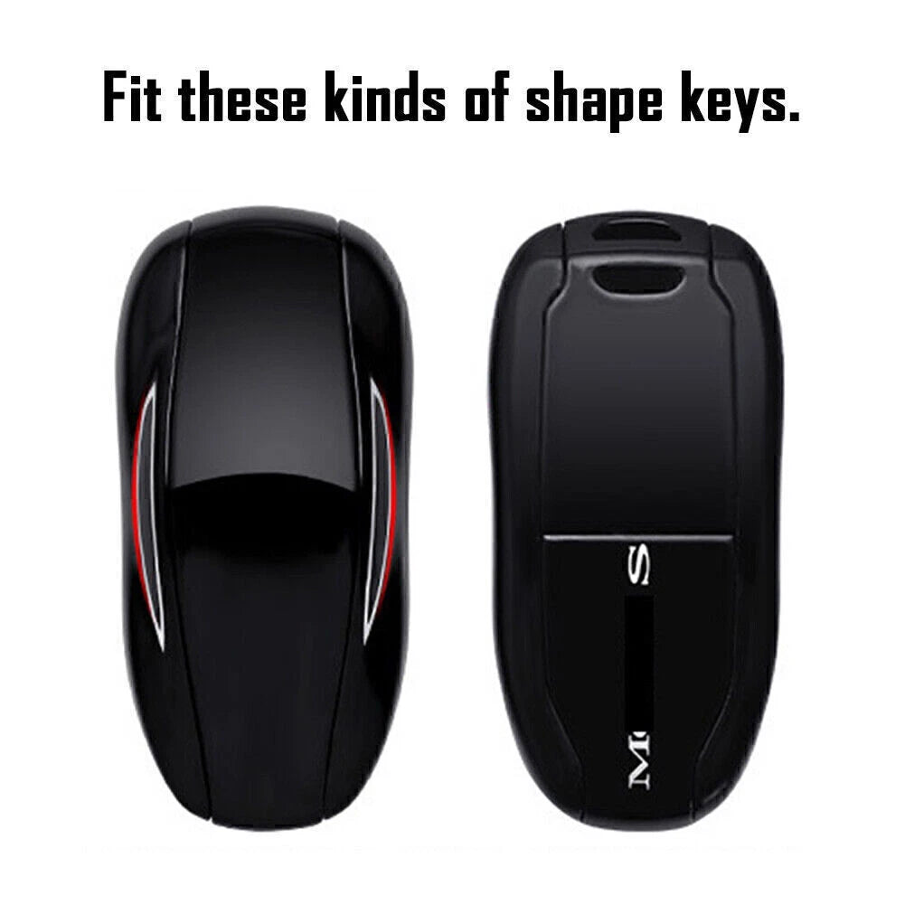 Carbon Fiber Key Fob Cover Case for Tesla Model 3, Model S (2017-2023)