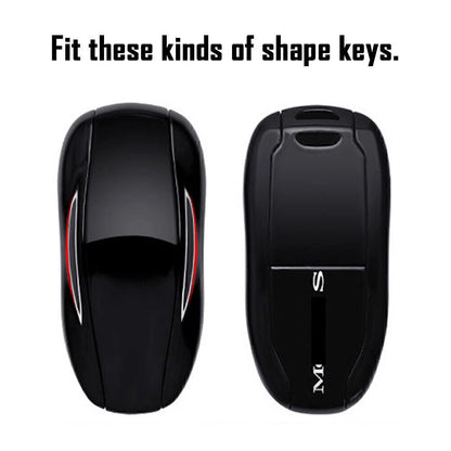 Carbon Fiber Key Fob Cover Case for Tesla Model 3, Model S (2017-2023)