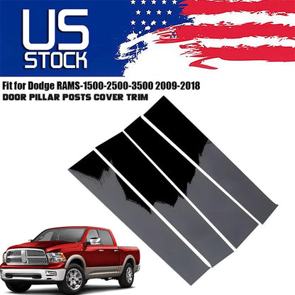 Dodge Ram 1500 2500 3500 Crew/Quad Cab Pillar Post Trim Covers (2009-2018)