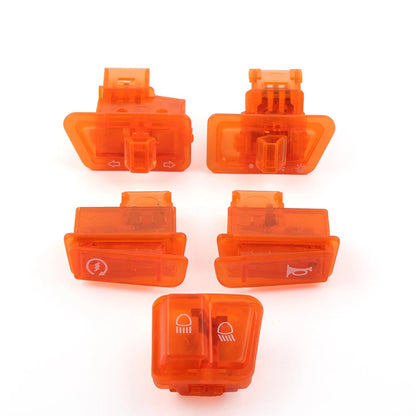 5Pcs Turn Signal Headlight Ignition Horn Switch Caps for GY6 50 125 150cc