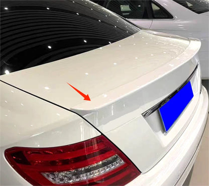 Rear Boot Spoiler Wing for Mercedes C Class W204 Sedan Unpainted ABS (2008-2014)