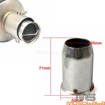 51mm Adjustable Exhaust Muffler Silencer for Universal Motorcycle