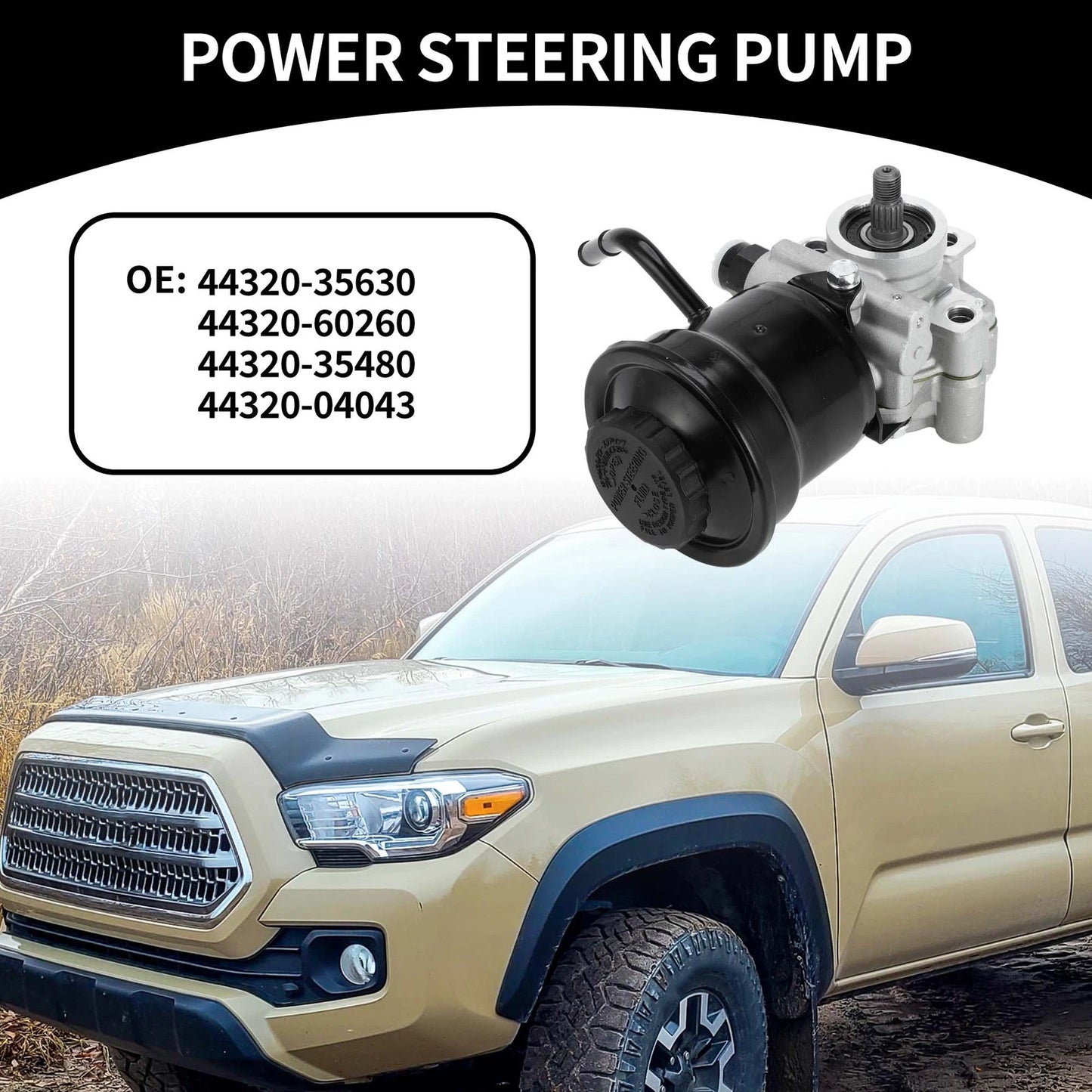 Power Steering Pump for Toyota Tacoma, 4Runner (1997-2001)