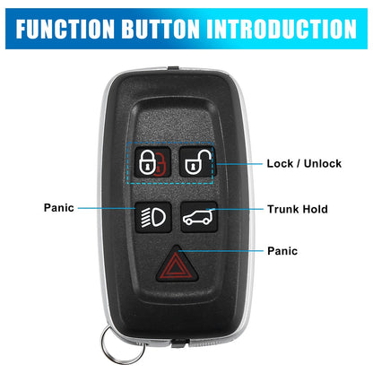 5 Button Key Fob Shell Case for Land Rover Range Rover Sport (2010-2015)