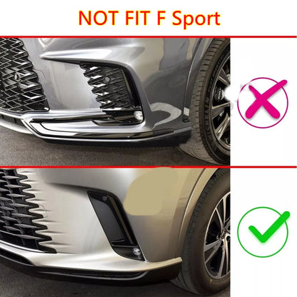 4Pcs Chrome Front Rear Bumper Fog Light Cover Trim for Lexus RX 350 350h
