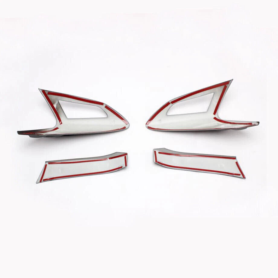 Carbon Fiber Look Rear Tail Light Lamp Cover Trim for Toyota C-HR (2017–2022)