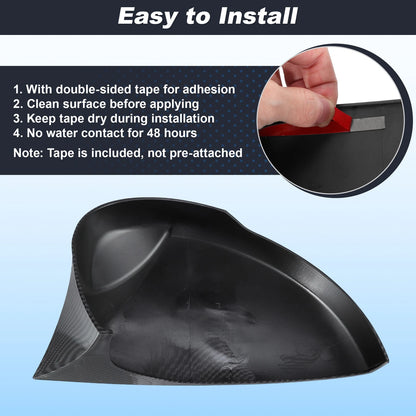 Left Right Ox Horn Rear View Mirror Covers for Honda Civic (2022-2025)