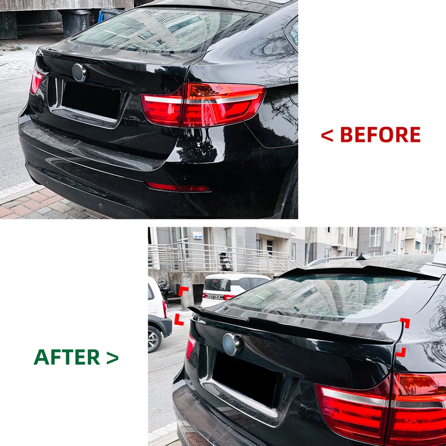 Rear Boot Spoiler Lip for BMW X6 E71 (2008-2014)