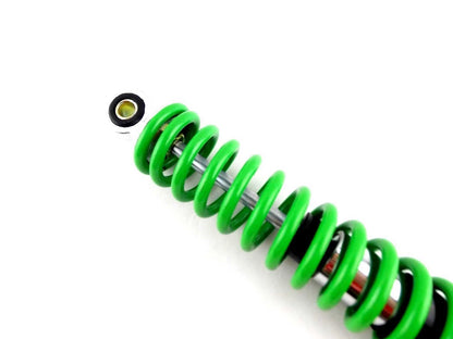 400mm Green/Chrome JBS Rear Shock Absorbers for Kawasaki KE175