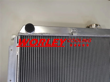 3 Row Alloy Radiator & 12" Fans for Holden Kingswood HQ HJ HX HZ V8 (1971-1984)