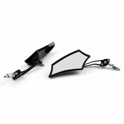 8mm/10mm Rear View Mirrors for Motorcycle Chopper Cruiser