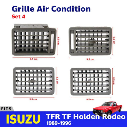 Set 4x Grille Air Condition Vent Fits Isuzu TFR Holden Rodeo UTE Pickup 1988-97