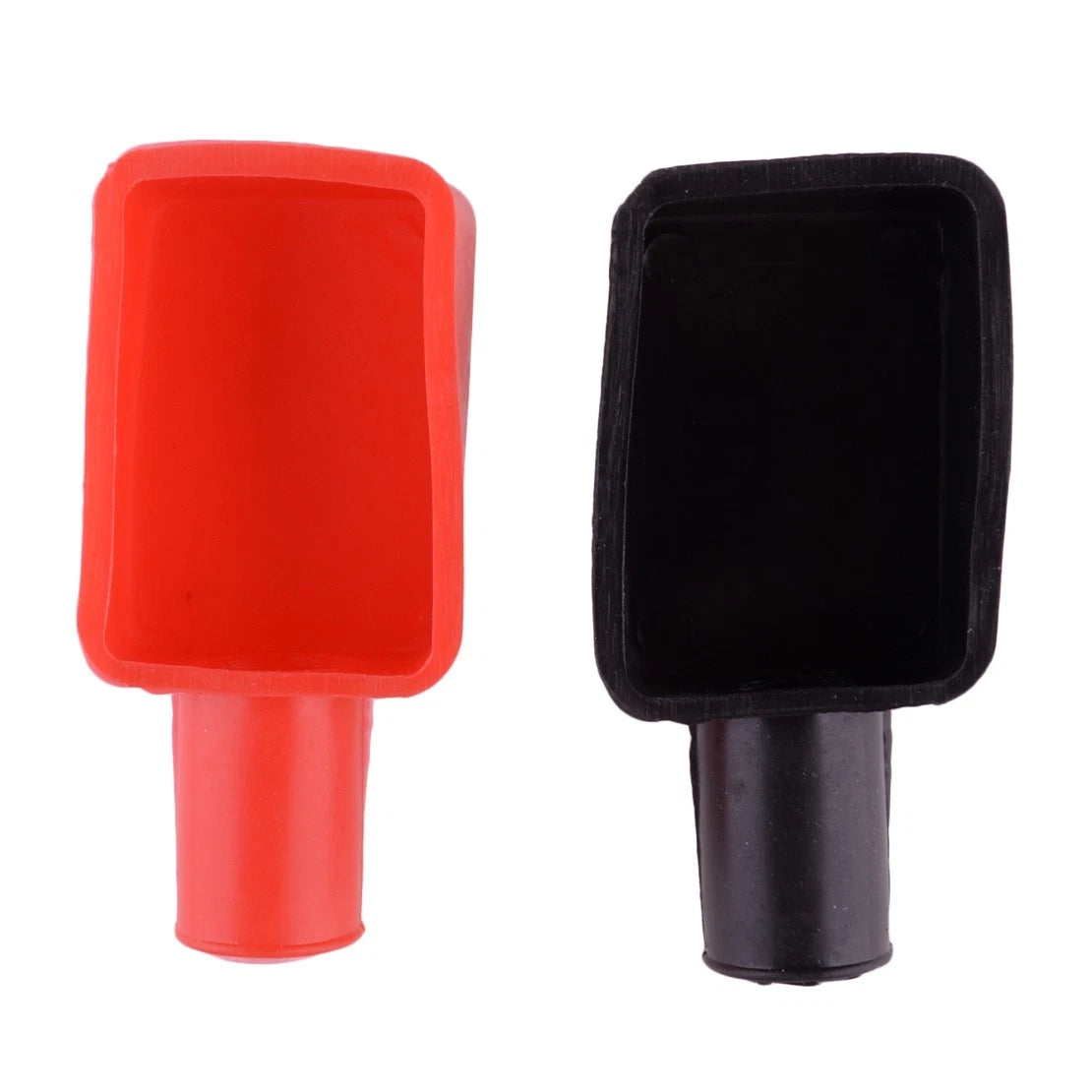 Red & Black Battery Post Wire Terminal Rubber Boot Cover for Car - SUV