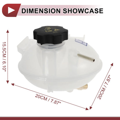 Coolant Expansion Overflow Tank w/ Cap for Jeep Compass (2007-2023)