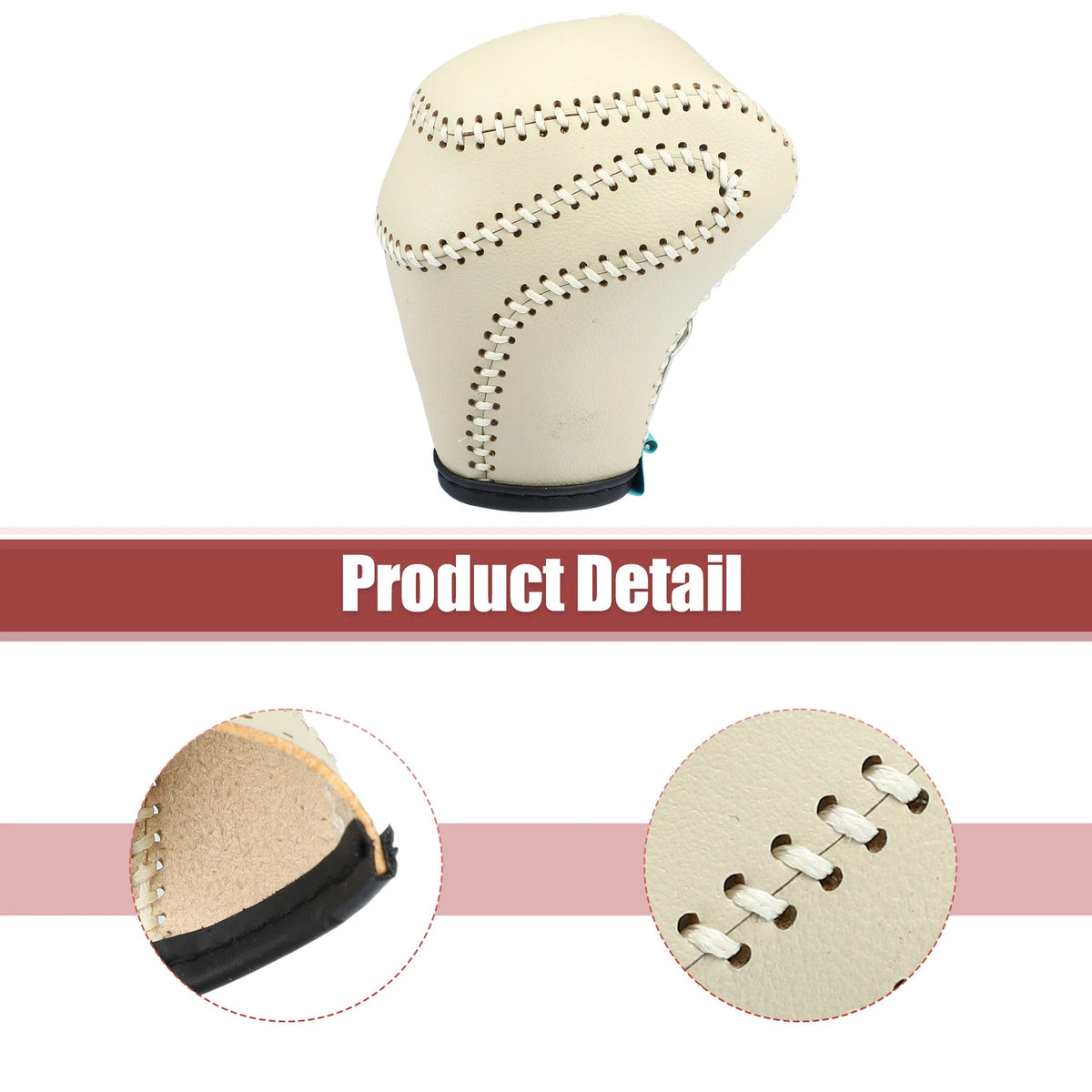 Beige Gear Shift Knob Cover for Toyota Land Cruiser Prado (2003-2023)