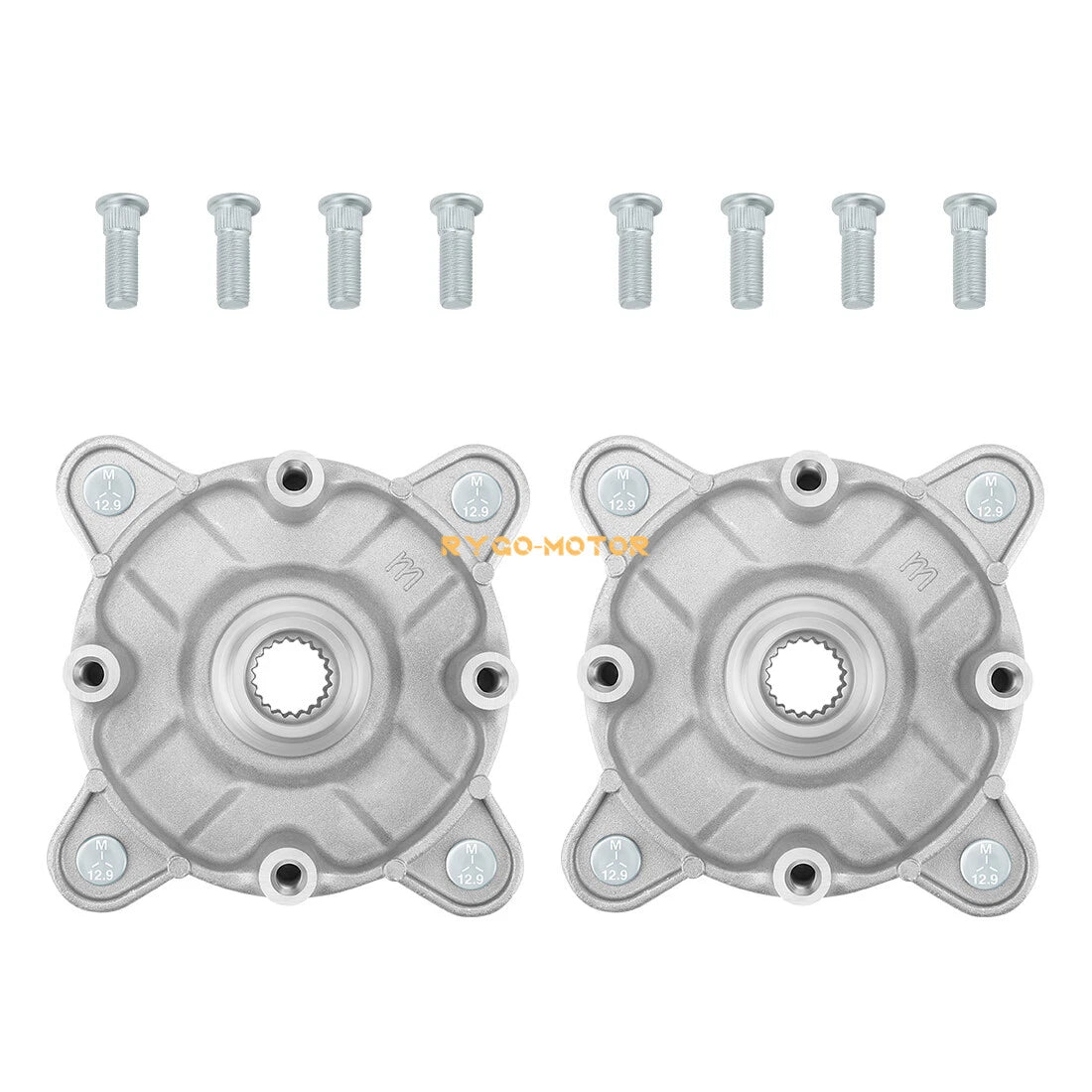 2 x Front Wheel Hub & Studs for Polaris Sportsman 300 400 4x4 (2008–2010)