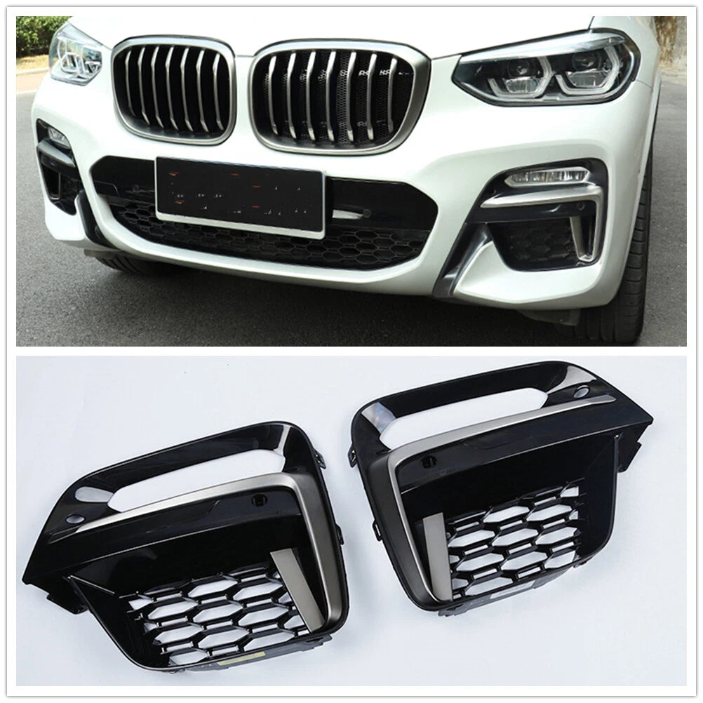 2 x Front Fog Light Frame Covers for BMW X3 X4 G01 G02 (2018-2021)