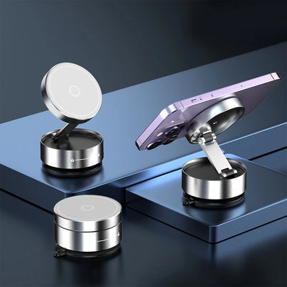 Collapsible Rotary Lift Stand for Smartphones with Powerful Vacuum Suction
