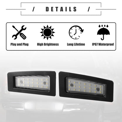 LED License Plate Lights for Mazda 3 (2014-2018)