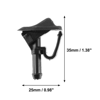2 x Front Windshield Washer Nozzles for Jeep Wrangler (2002-2012)