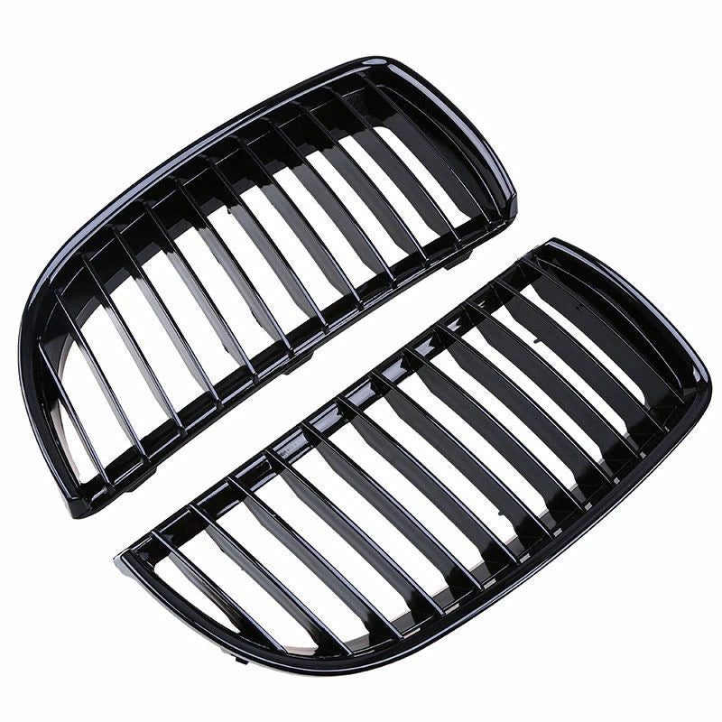 Gloss Black Front Kidney Grille for 2005-2008 BMW 3 Series E90 E91 (2005-2008)