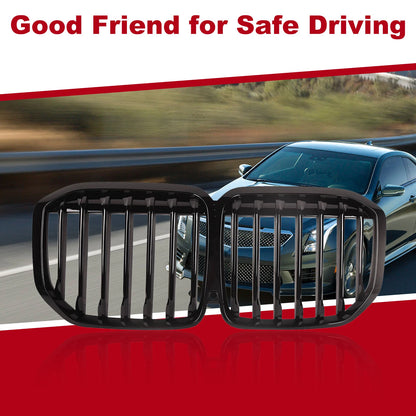 Front Kidney Grille Bumper Cover Trim for BMW X7 G07 2019-2022