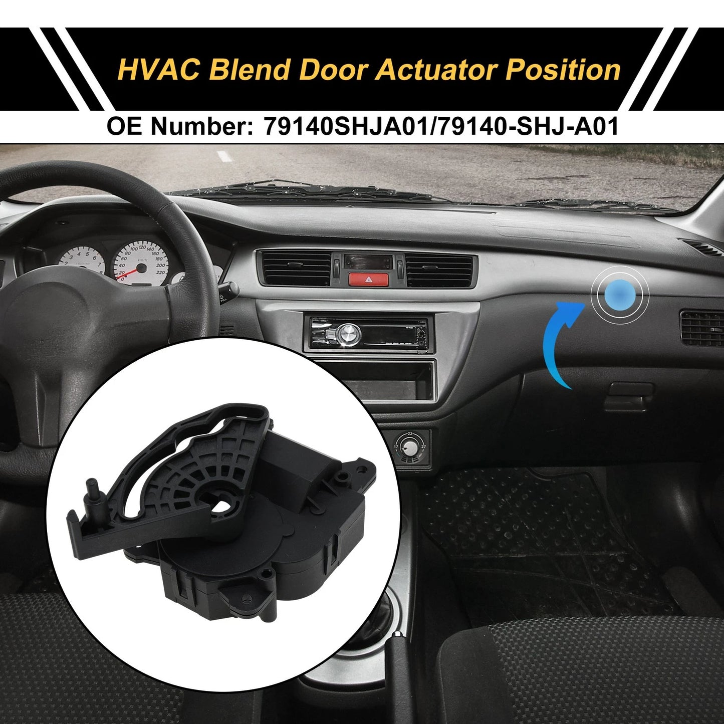 HVAC Heater Blend Door Actuator for Acura MDX (2007 - 2013)