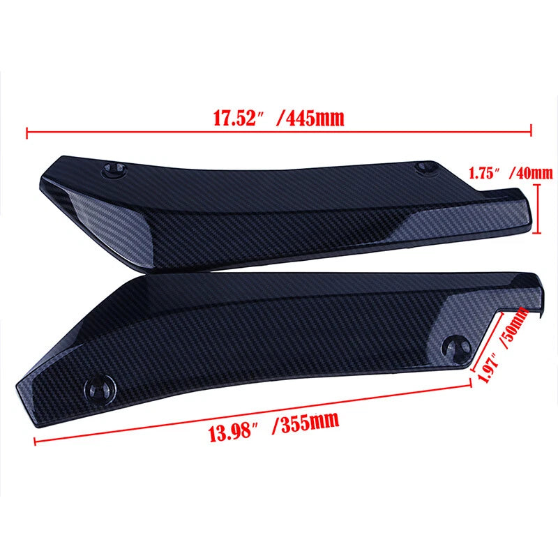 Carbon Fiber Style Bumper Diffuser Splitter Canards for Lexus IS ES GS RC