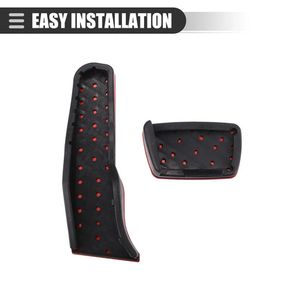 1 Set Brake Pedal Covers for Chevrolet Camaro (2016-2022) Black Red