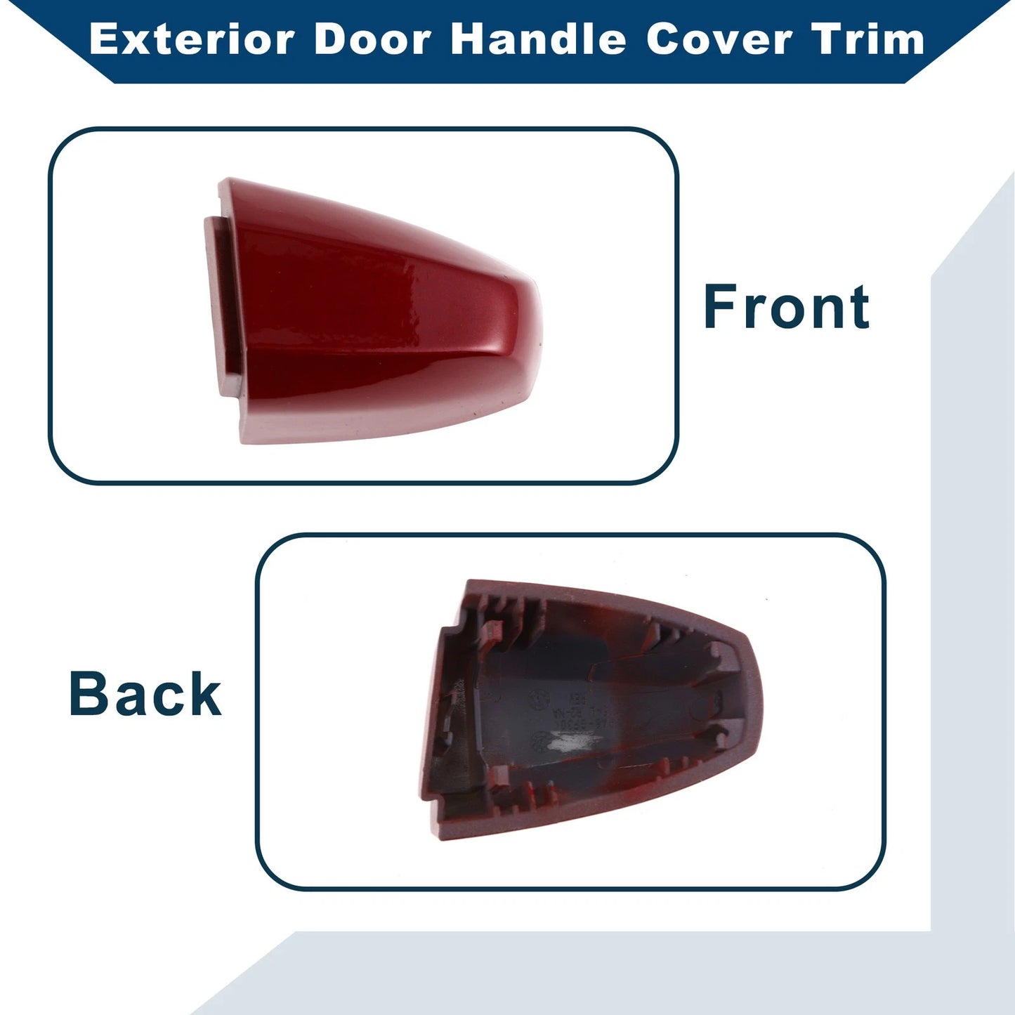Red ABS Exterior Door Handle Cover Trim for BMW X1 X5 X6 (2014-2019)