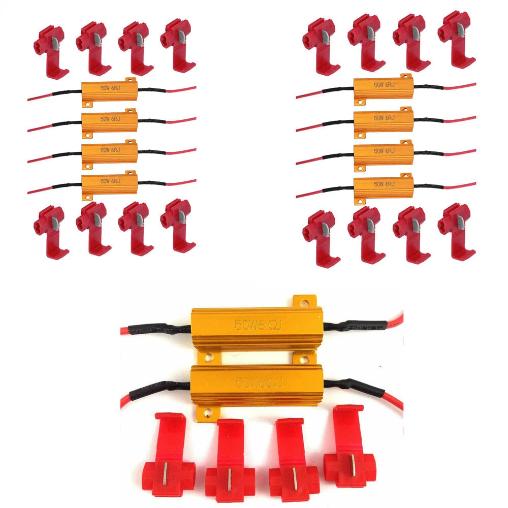 10 x 50W Load Resistors for LED Bulbs - Fix Hyper Flash Turn Signal (N/A)