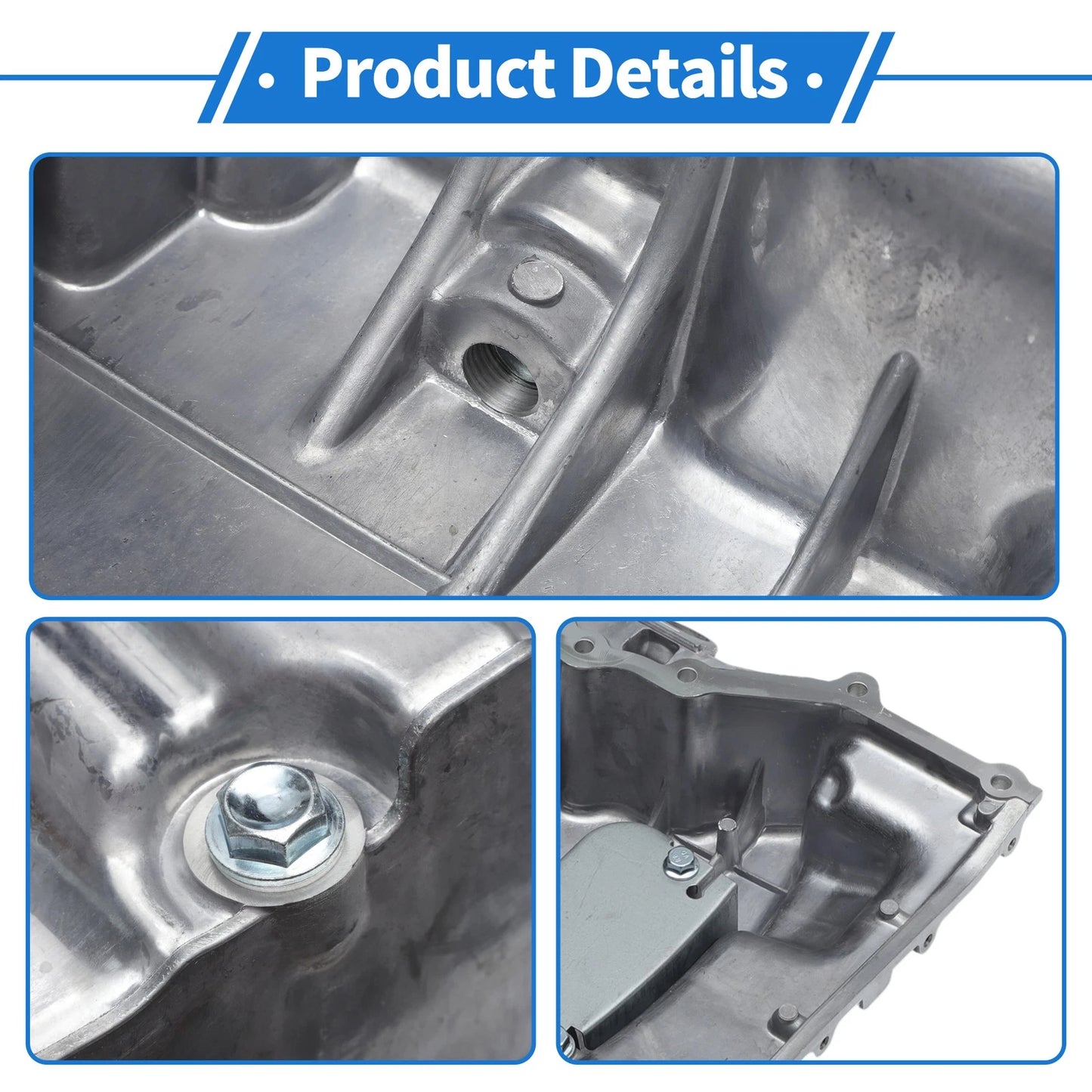 Engine Oil Pan for Ford Fusion L4 2.3L (2006-2010) - Aluminum Component