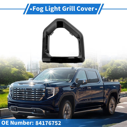 1 Pcs Car Front Left Fog Light Grill for GMC Sierra 1500 (2019 - 2021)