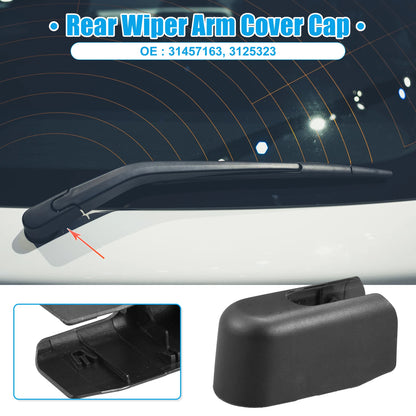 Rear Windshield Wiper Arm Nut Cover for Volvo V60 (2014-2018) Black