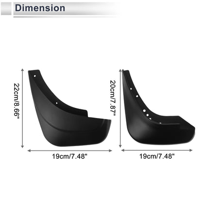 Mud Flaps Splash Guards 1 Set for Suzuki SX4 (2007-2013)