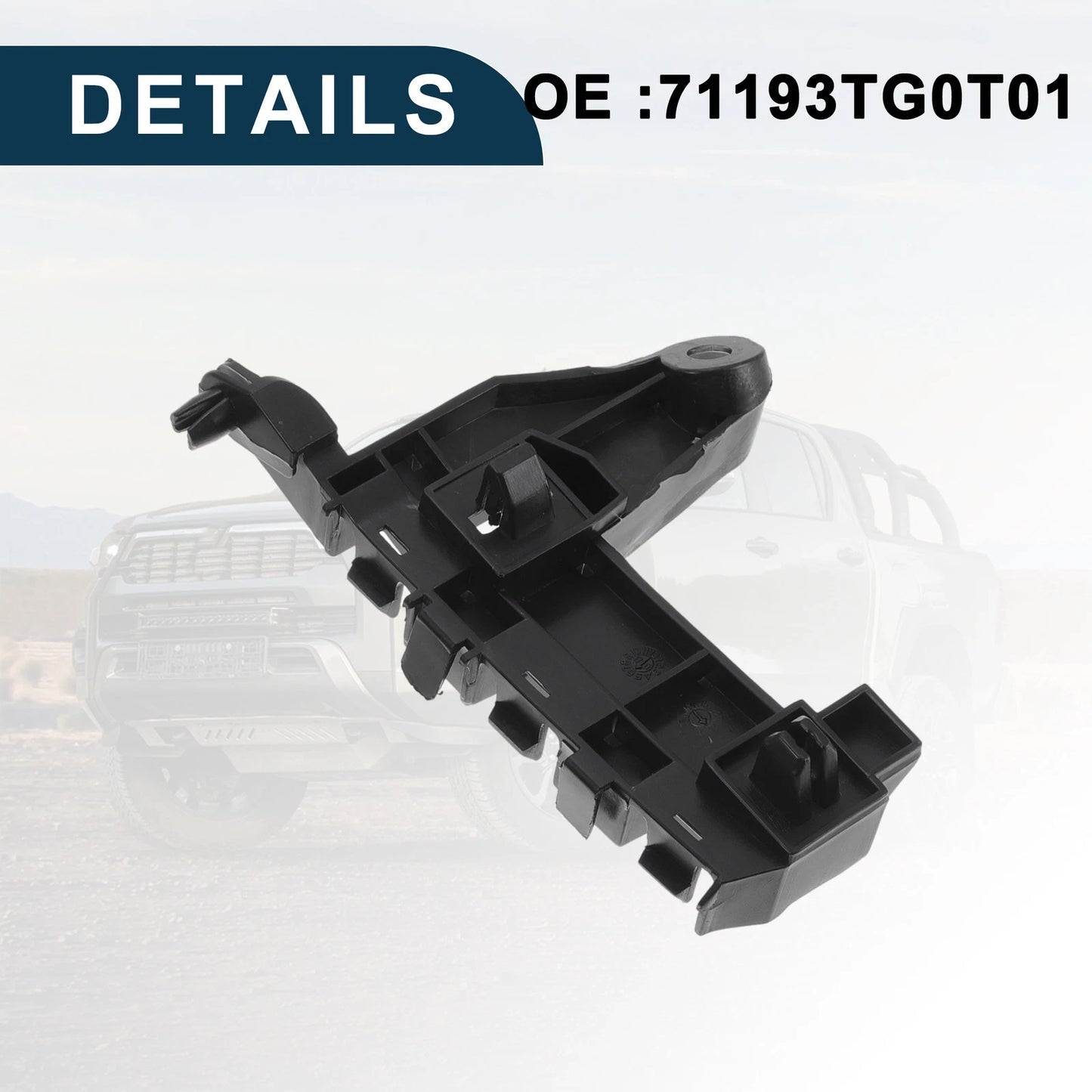 Right Front Bumper Retainer Bracket for Honda Jazz GE6 GE8 (2008-2014)
