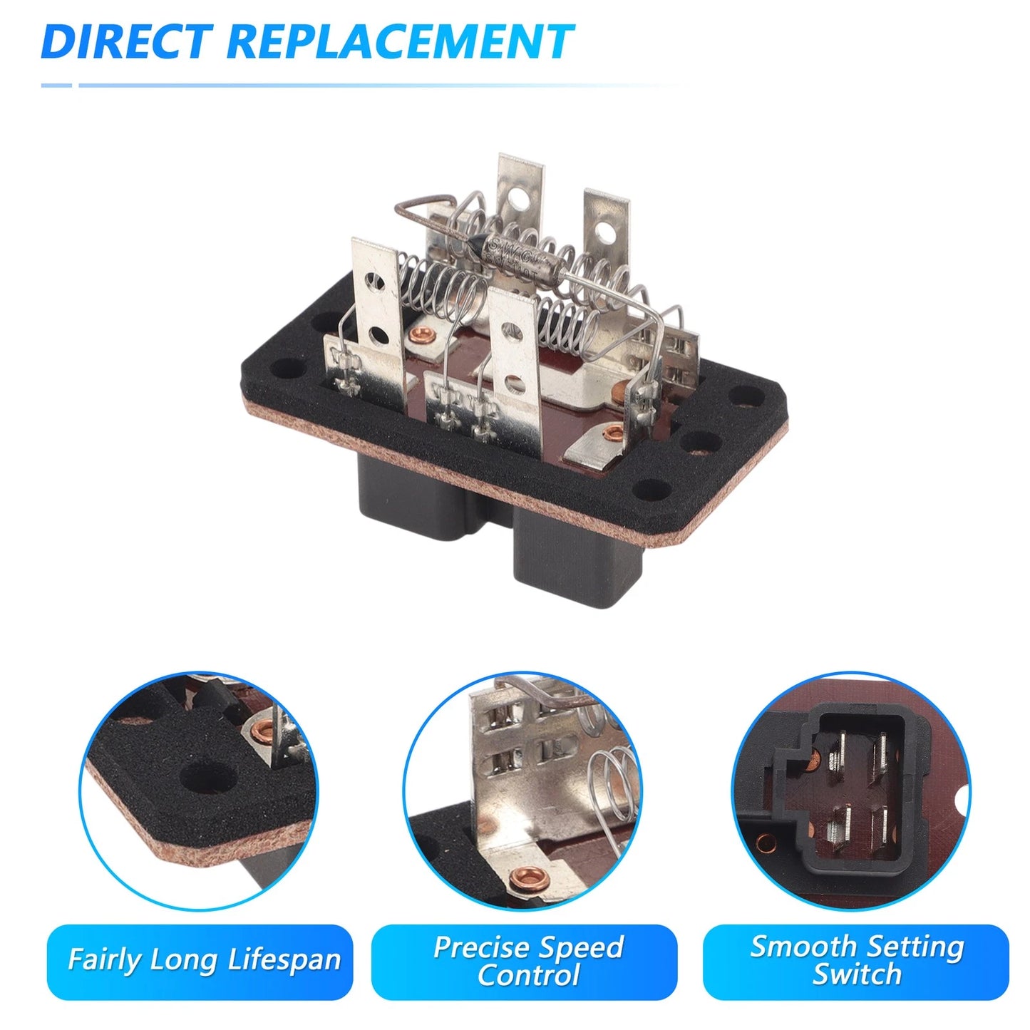 HVAC Blower Motor Resistor for Ford Escort 2.0L L4-Gas (1997-2003)