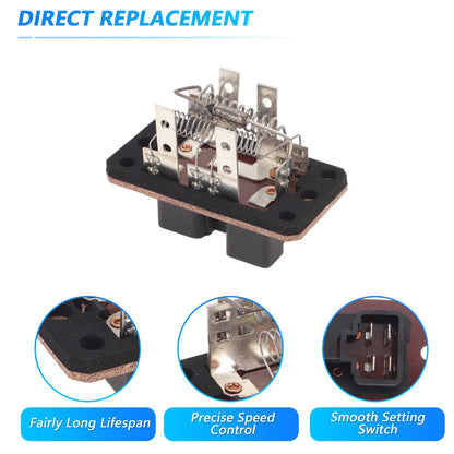 HVAC Blower Motor Resistor for Ford Escort 2.0L L4-Gas (1997-2003)
