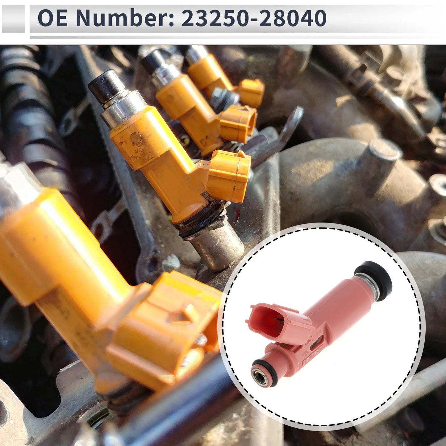 Fuel Injector for Toyota RAV4 ACA2 CLA2 ZCA2 (2000-2005) - 1 x Pink Injector