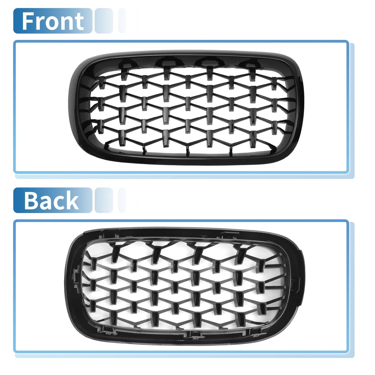 Front Hood Bumper Grille for BMW X5 F15 (2014-2016)