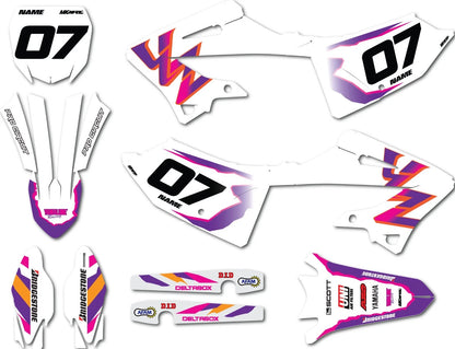 Custom Graphics Decal Kit for Yamaha YZ 125 (2022-2025) Slap Style Stickers
