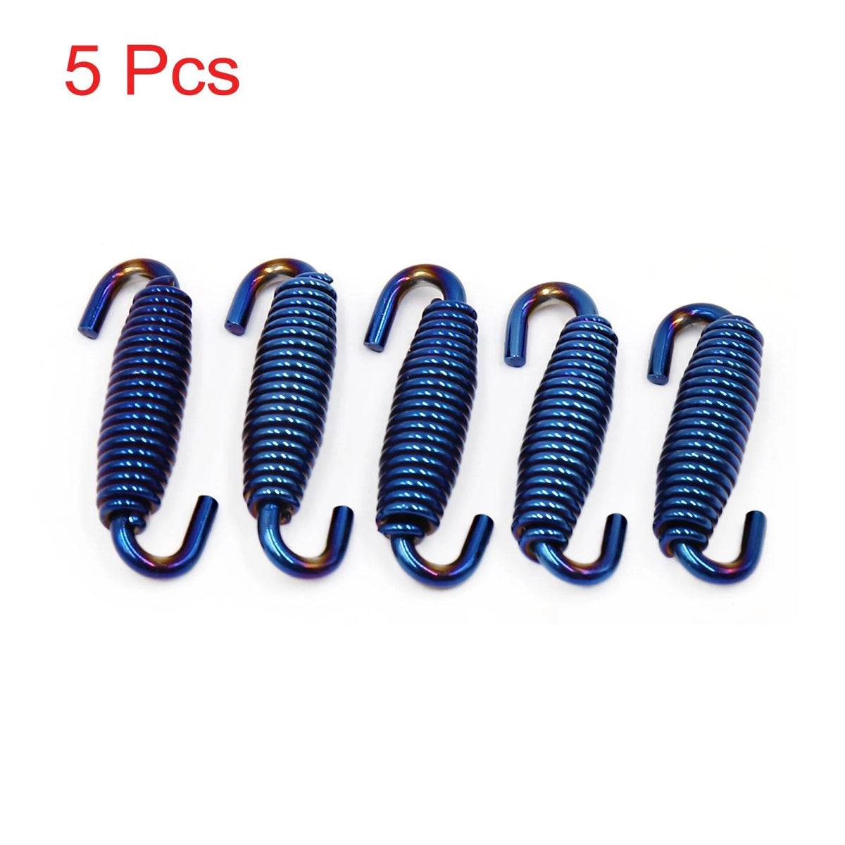 5pcs / 59mm / Blue Swivel Universal Muffler Exhaust Pipe Spring for Motorcycle