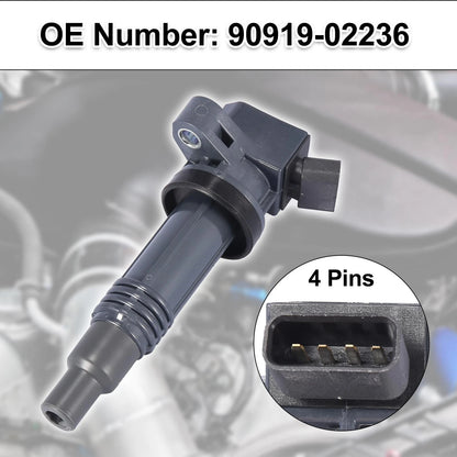 4x Ignition Coil for Toyota Matrix Corolla Solara (2003–2008)