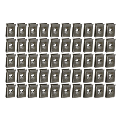 50pcs U-type Nut Clips for Car Bumper Inner Fender Trim Panel Wheel Well