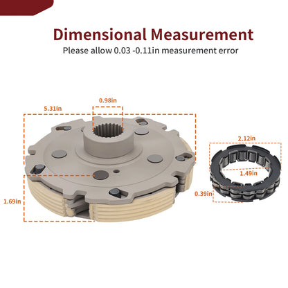 Wet Clutch Centrifugal Carrier w Bearing for Yamaha Kodiak Grizzly (2003–2009)