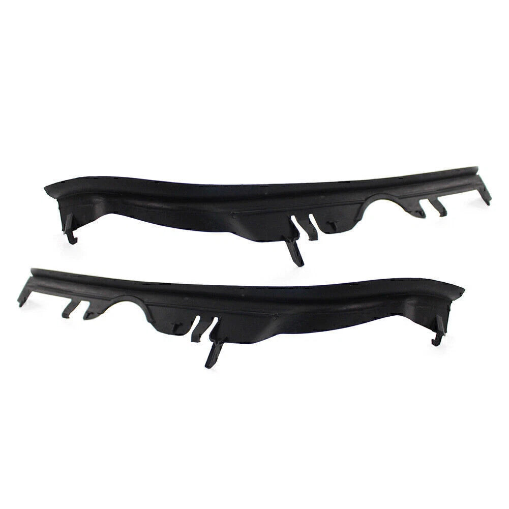 Pair ABS Black Front Upper Headlight Gaskets for BMW 5 Series E39 (1997-2003)