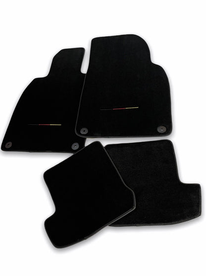 Floor Mats for Audi SQ8 LHD Carpet Black Germany Flag (2020-2022)