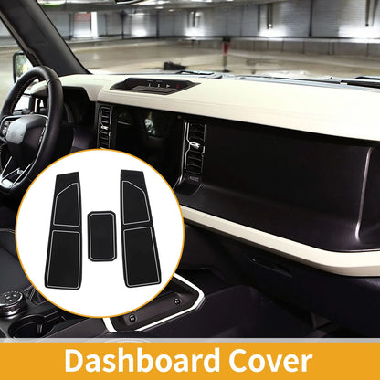 Dashboard Cover for Ford Bronco Accessories Black Gray (2021-2024)