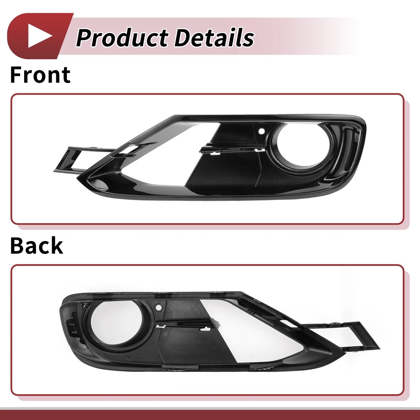 1 x Front Left Fog Light Grill for BMW 3 Series (2012-2017)