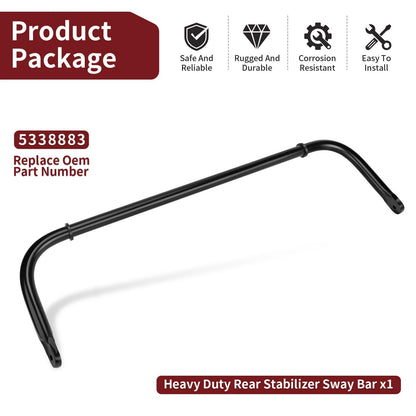 Heavy Duty Rear Stabilizer Sway Bar for Polaris RZR XP 1000 (2015-2024)
